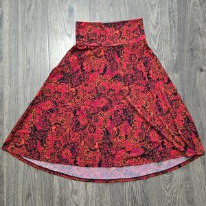 🌺 LuLaRoe Azure Skirt - XS - Vibrant Floral Print 🌺